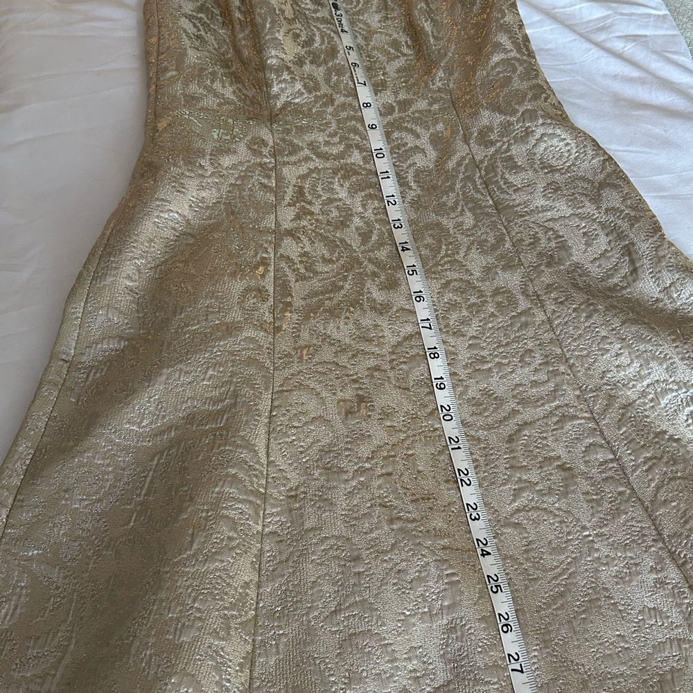 Gold dress by Waters & Waters size 10 - Picture 6 of 11